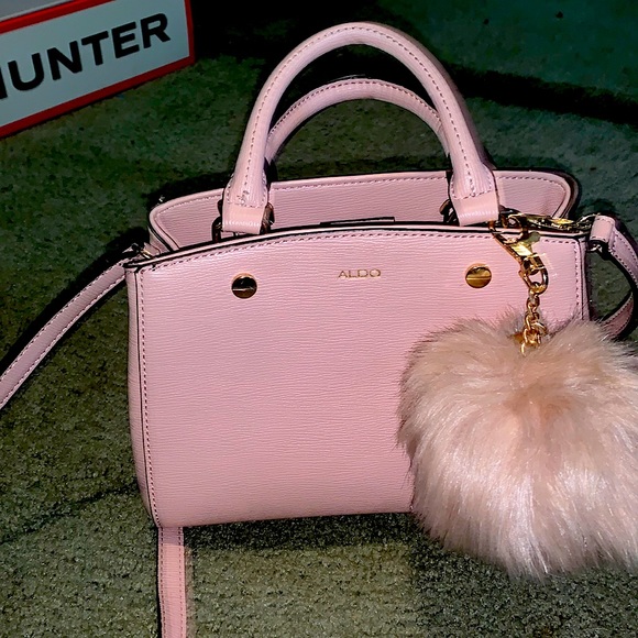 Aldo Handbags - Brand new Aldo purse pink with fluffy ball